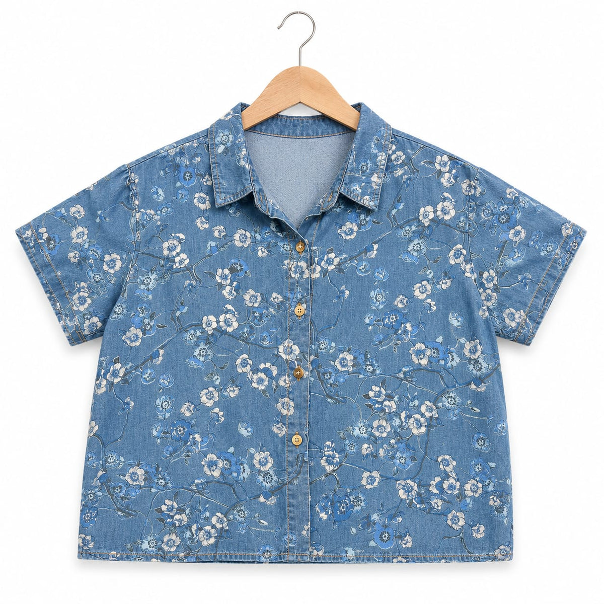 Floral Denim Shirt