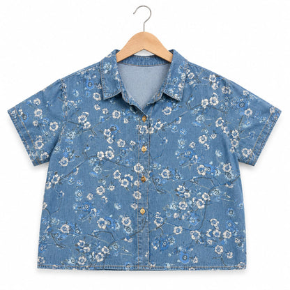 Floral Denim Shirt