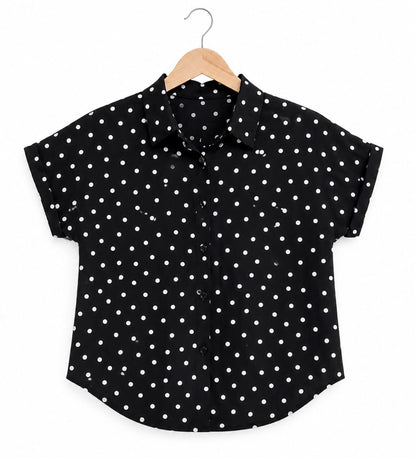 Polka Pop Collared Shirt