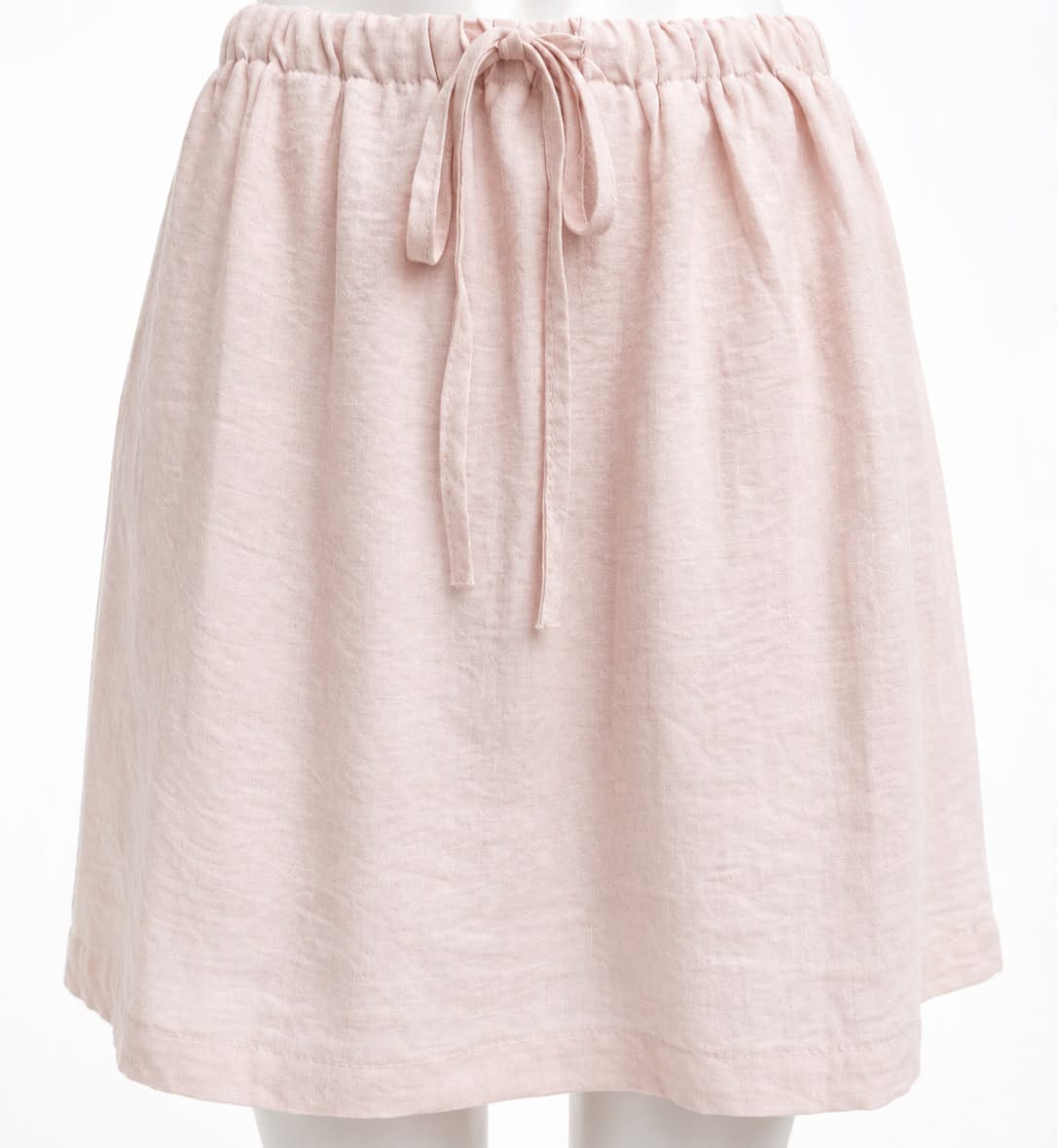 Blush Linen -Blend Mini Skirt