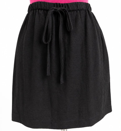 Blush Linen -Blend Mini Skirt