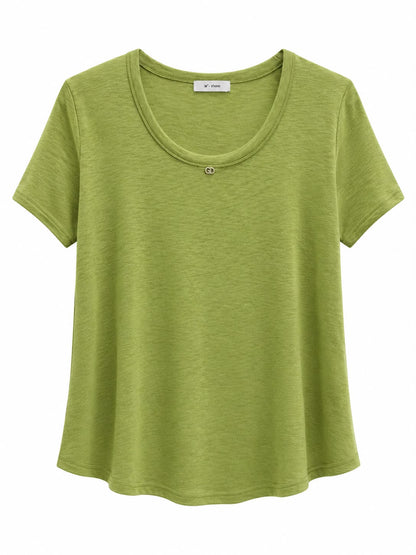 Soft Scoop -Neck Tee