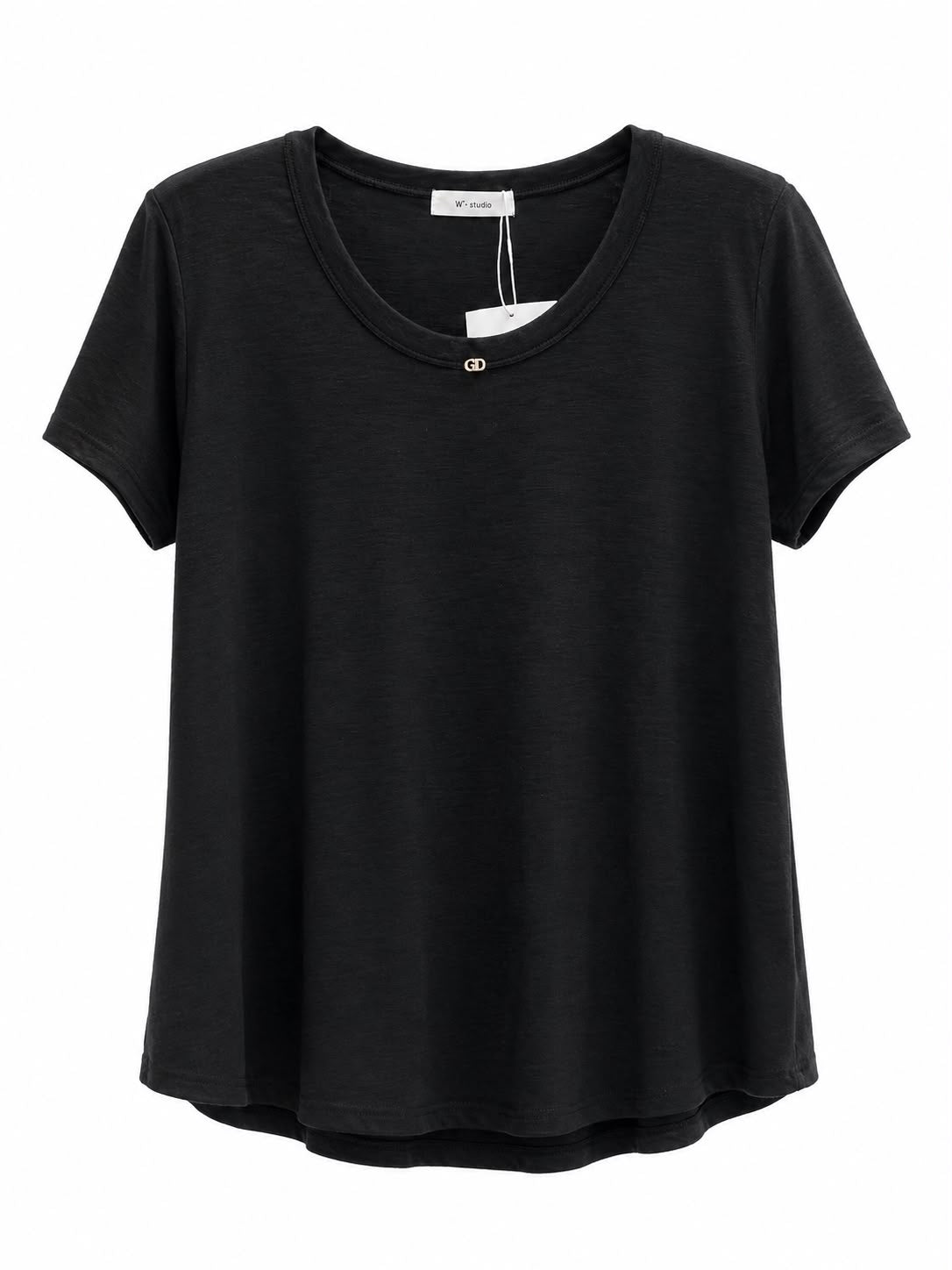 Crimson Soft Scoop-Neck Tee