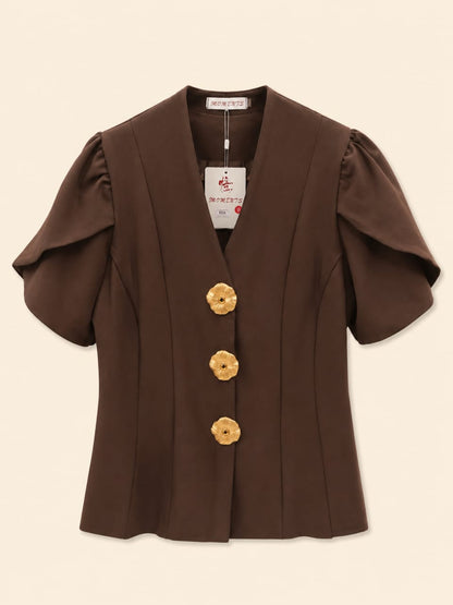 Blossom Button-Top