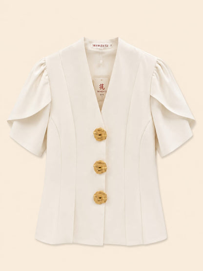 Blossom Button-Top