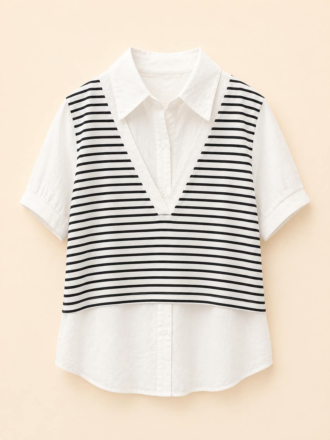 Stripe Layered Shirt