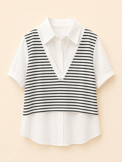 Stripe Layered Shirt